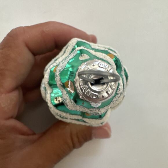 Vintage POLAND Blown Glass Christmas Tree Ornament Olde World Decor Traiditonal - Picture 4 of 9